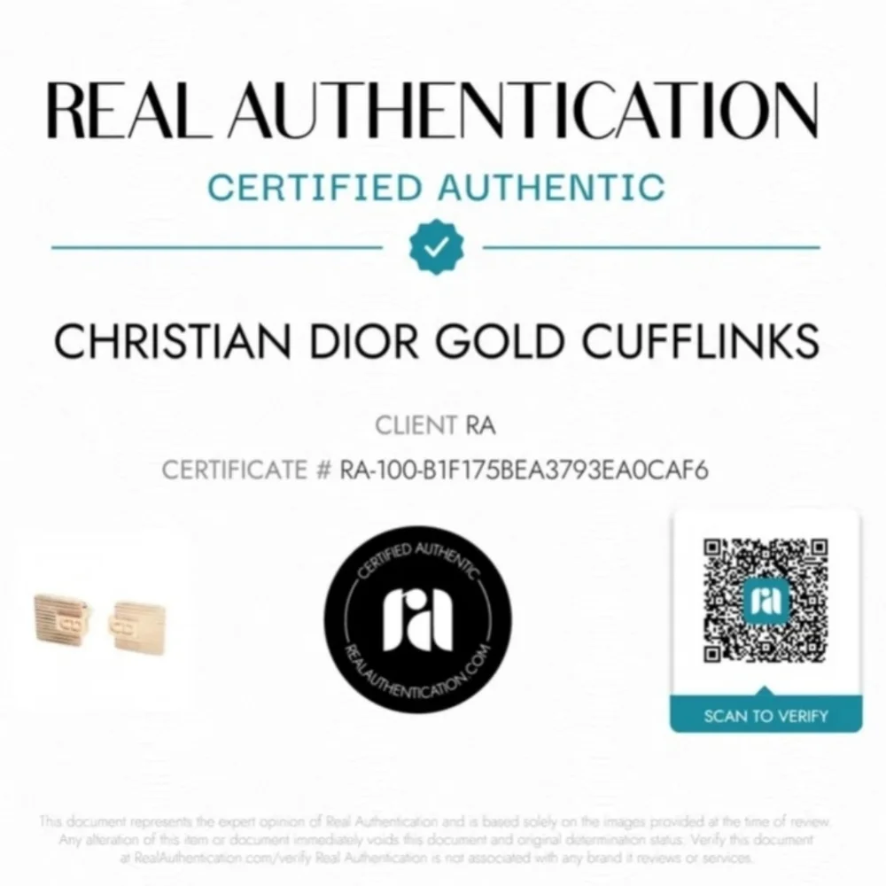 Christian Dior Monsieur Vintage Cufflinks GoldTone Ribbed Original Box And COA